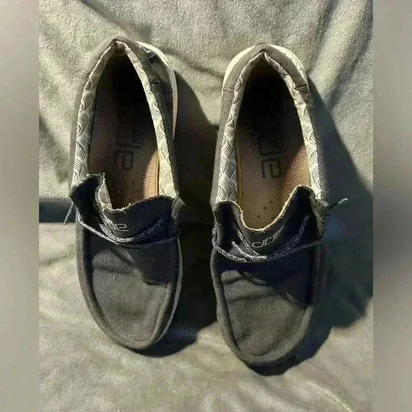 Men’s Hey Dude Gray/Blue Wally Slip On Sneakers, Size 11M - Picture 3 of 5